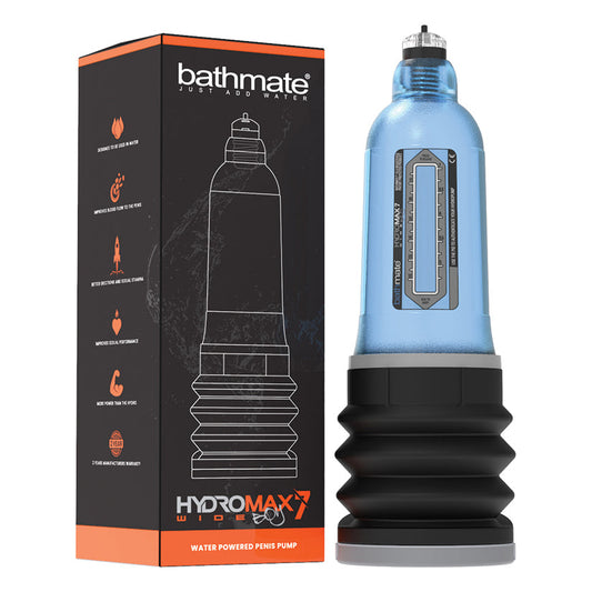 Bathmate Hydromax7 Wide Boy-Blue- intro total package pump